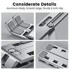 Aluminum Alloy Adjustable Laptop Holder Stand Portable