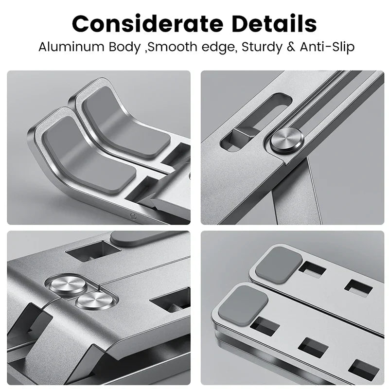 Aluminum Alloy Adjustable Laptop Holder Stand Portable