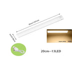 PIR Motion Sensor LED Night Light Dimmable Rechargeable Lamp