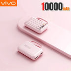 VIVO Mini Power Bank 500000mAh with 4 Built-in Cables