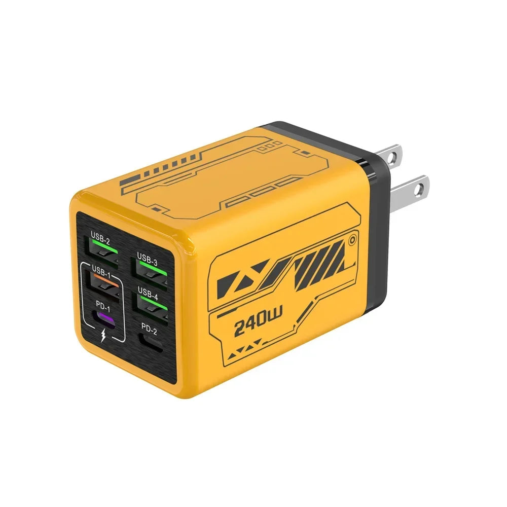 240W Type C Fast Charging Phone Power Adapter