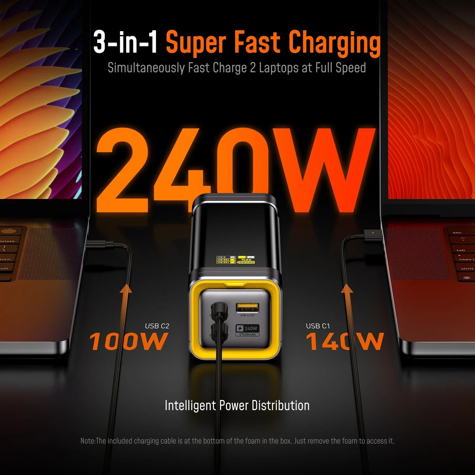 240W AOHI The Future Starship 27600mAh Power Bank Dark Gray