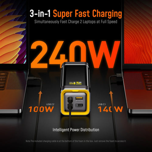 240W AOHI The Future Starship 27600mAh Power Bank Dark Gray