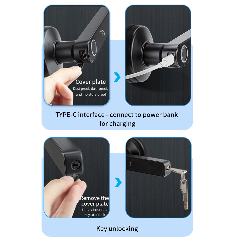 Fingerprint Door Lock Smart Digital Electronic Lock with Password