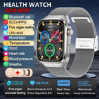 Smart Watch for Men Uric Acid and Body Fat Monitoring