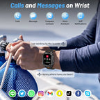 Military Smart Watch 1400mAh Battery Fitness Tracking Waterproof