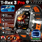 Military Smart Watch 1400mAh Battery Fitness Tracking Waterproof