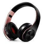 Gold Wireless Headphones Bluetooth Earphone Stereo Headset