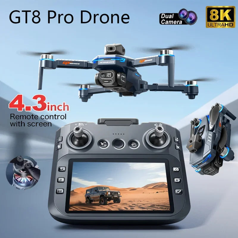 GT8 Drone GPS 8K Professional HD 360° Dual Cameras 5G WIFI