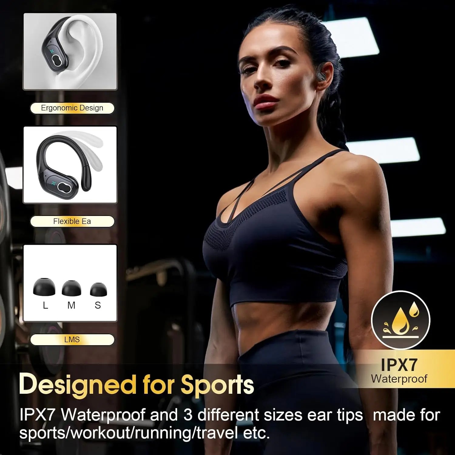 GDLYL HD65 TWS Bluetooth V5.4 Headphones Wireless