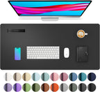 Large Waterproof PU Leather Desk Mat for Office and Home