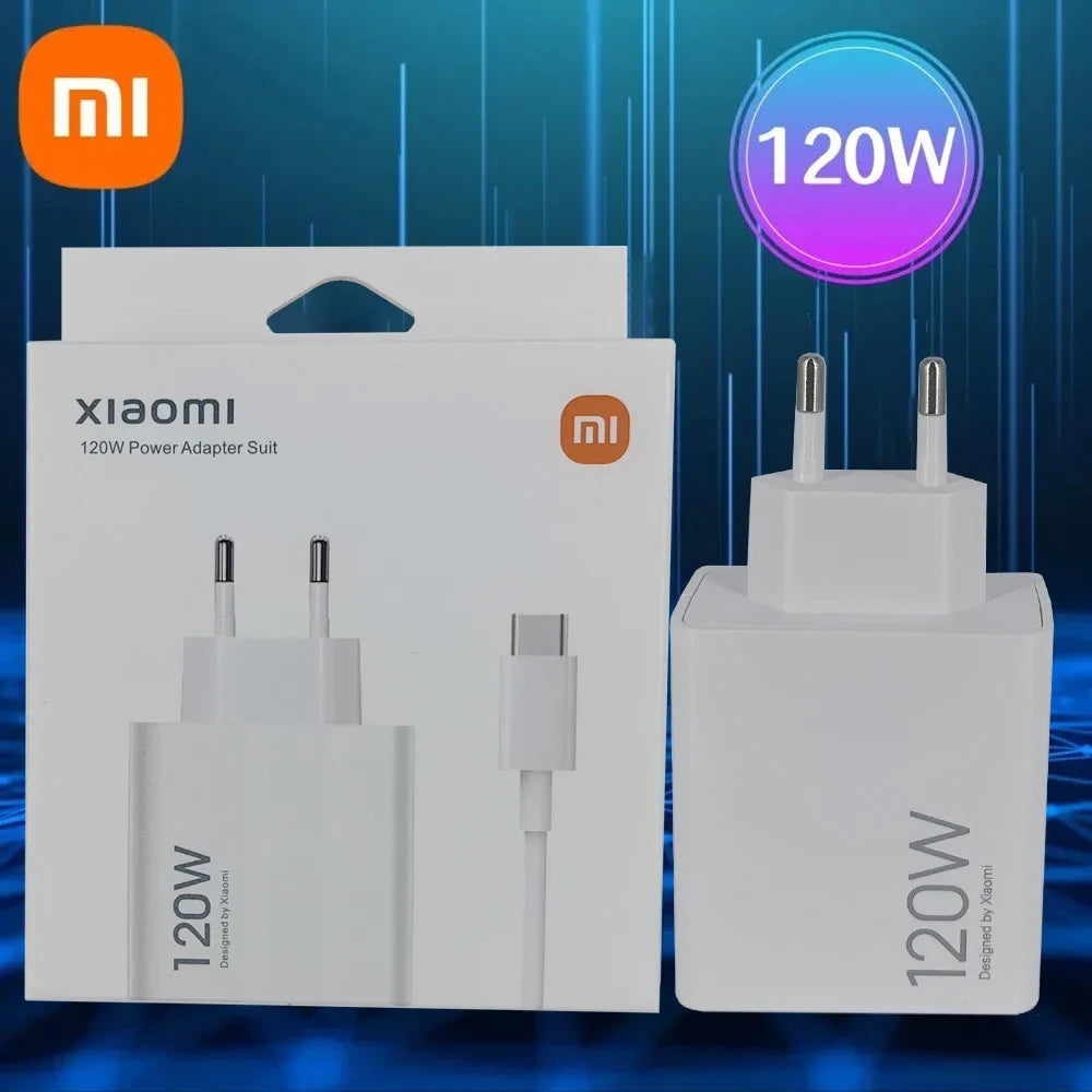 Xiaomi 120W Turbo Fast Charger Adapter for Redmi Note 11 12 13