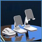 Foldable Stainless Steel Mobile Phone Stand for Tablets