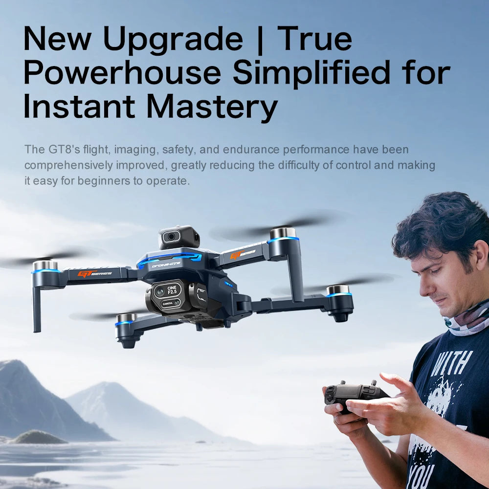 GT8 Drone GPS 8K Professional HD 360° Dual Cameras 5G WIFI