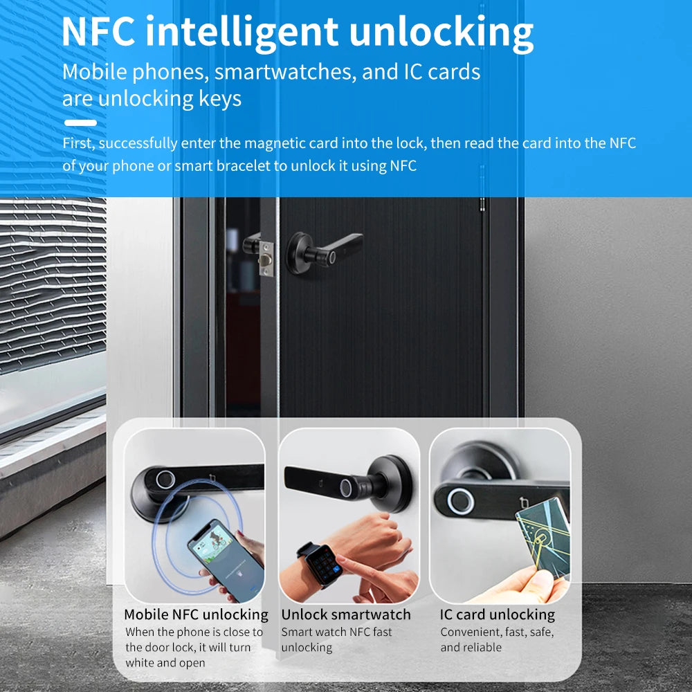 Fingerprint Door Lock Smart Digital Electronic Lock with Password