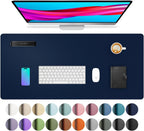 Large Waterproof PU Leather Desk Mat for Office and Home