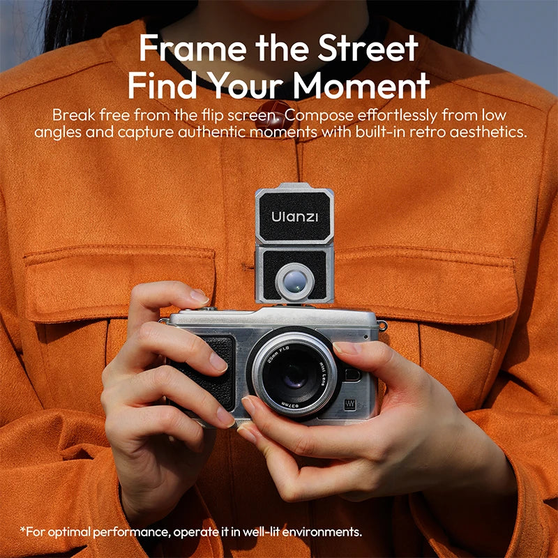 Ulanzi VF01 Waist-Level Viewfinder for Canon Fuji Sony Nikon Camera