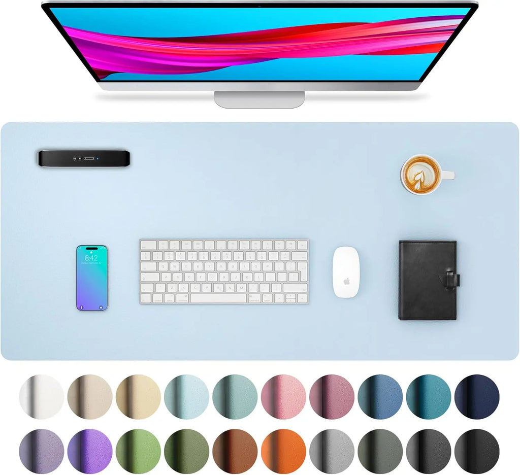 Large Waterproof PU Leather Desk Mat for Office and Home