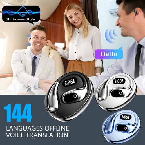2PCS Translator Headphones 144 Languages Wireless Real Time Translation Bluetooth headset