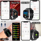 Smart Watch for Men Uric Acid and Body Fat Monitoring