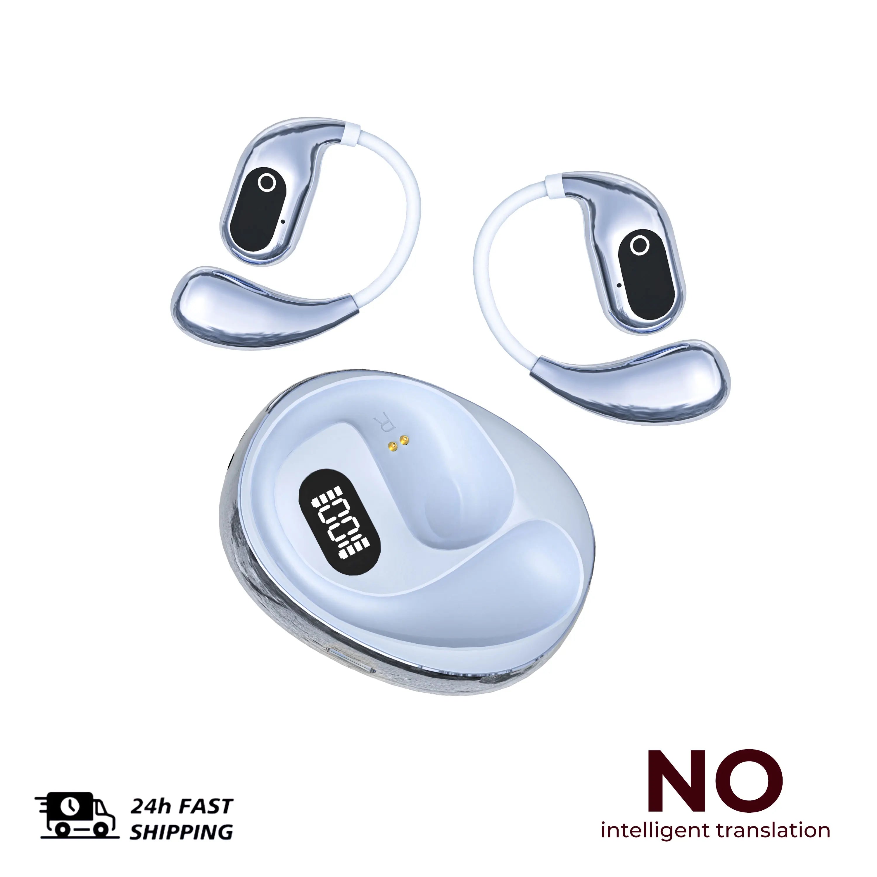 Translator Headphones 2PCS Wireless Bluetooth with 144 Languages