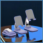 Foldable Stainless Steel Mobile Phone Stand for Tablets