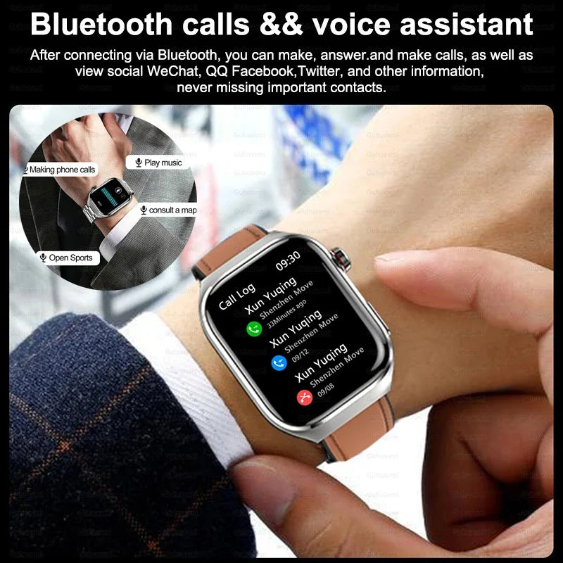ECG Smart Watch BT Call Heart Rate Blood lipids Uric acid Health Monitor