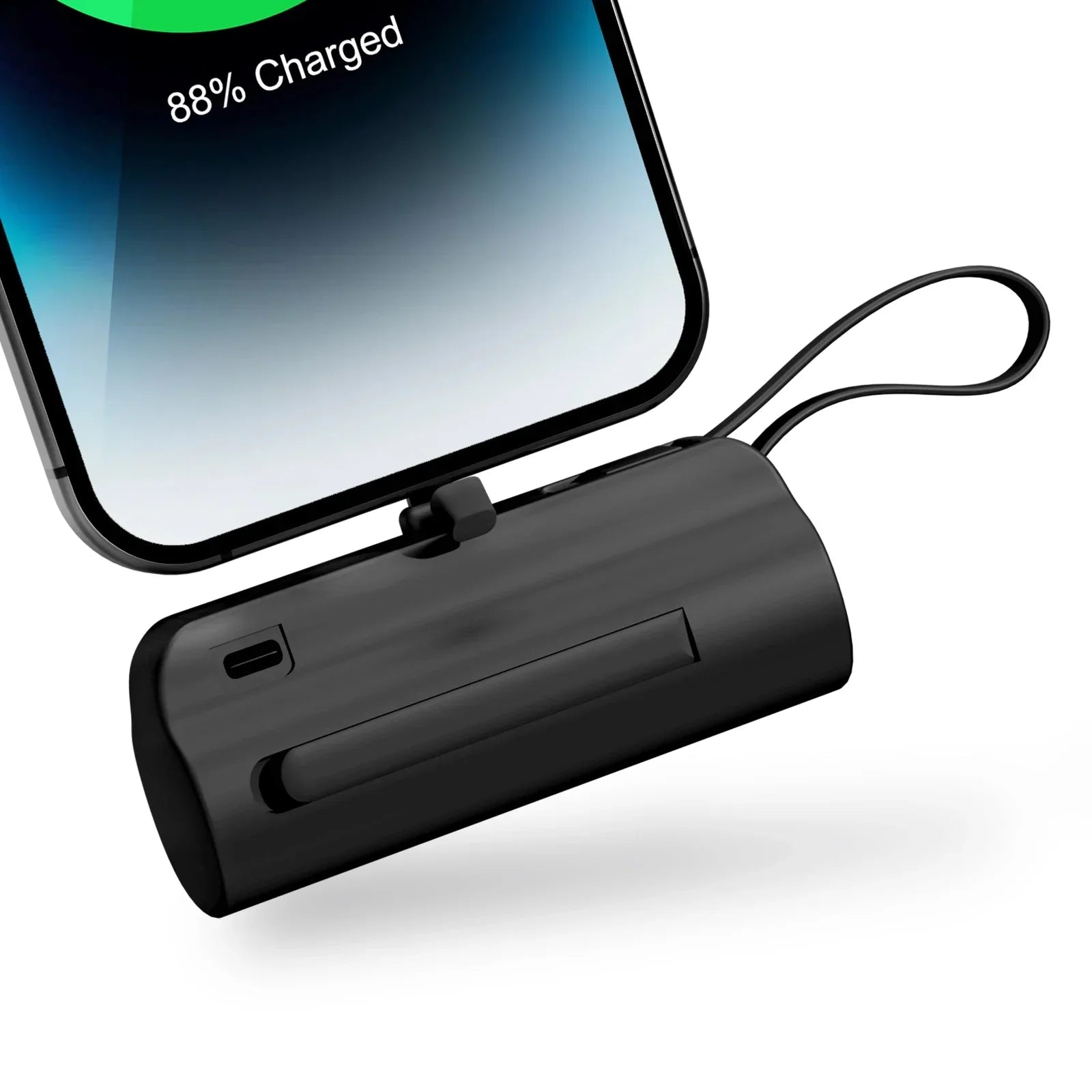 4500mAh Mini Power Bank Portable Charger Dual USB-C Black