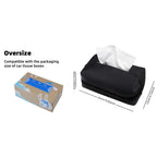 Car Tissue Box with Artificial Leather for Hanging Storage