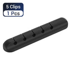 USB Cable Organizer Silicone Winder for Desktop Tidy Management