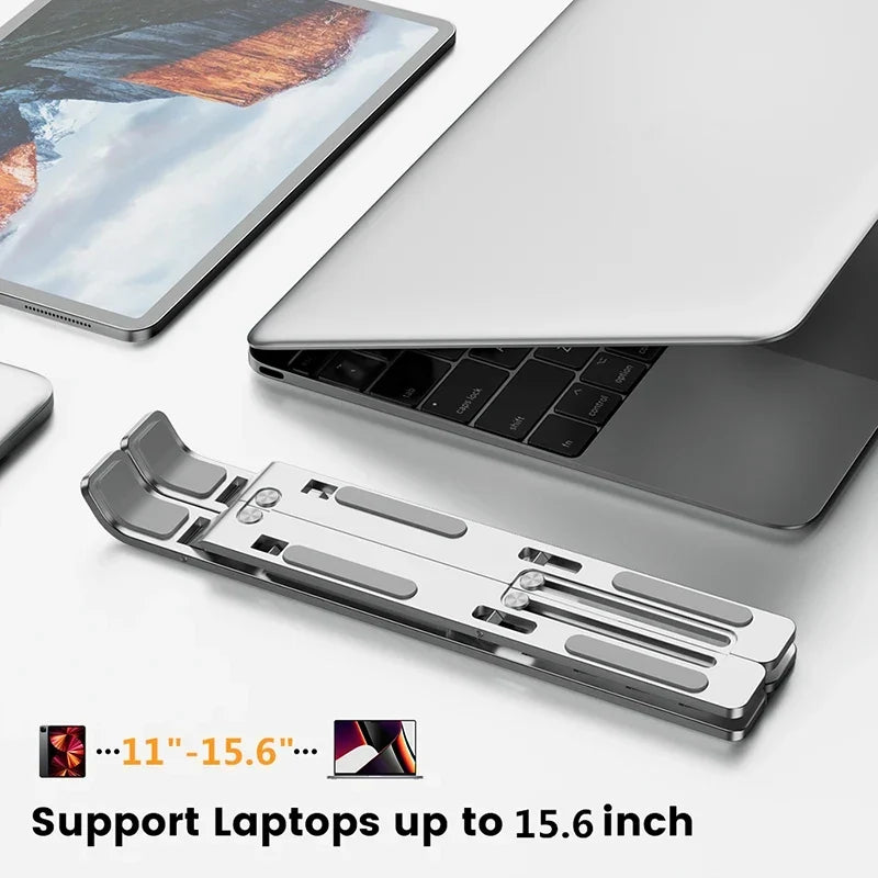 Aluminum Alloy Adjustable Laptop Holder Stand Portable