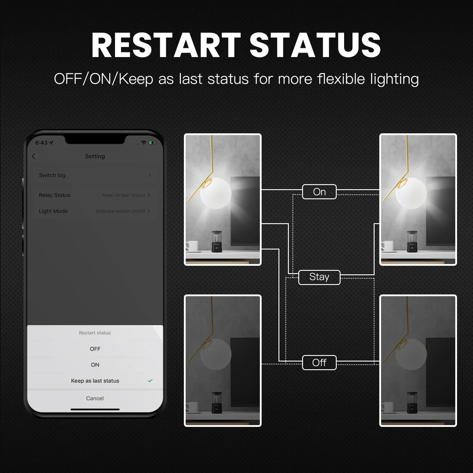 Tuya Smart WiFi Push Button Light Switch by MOES
