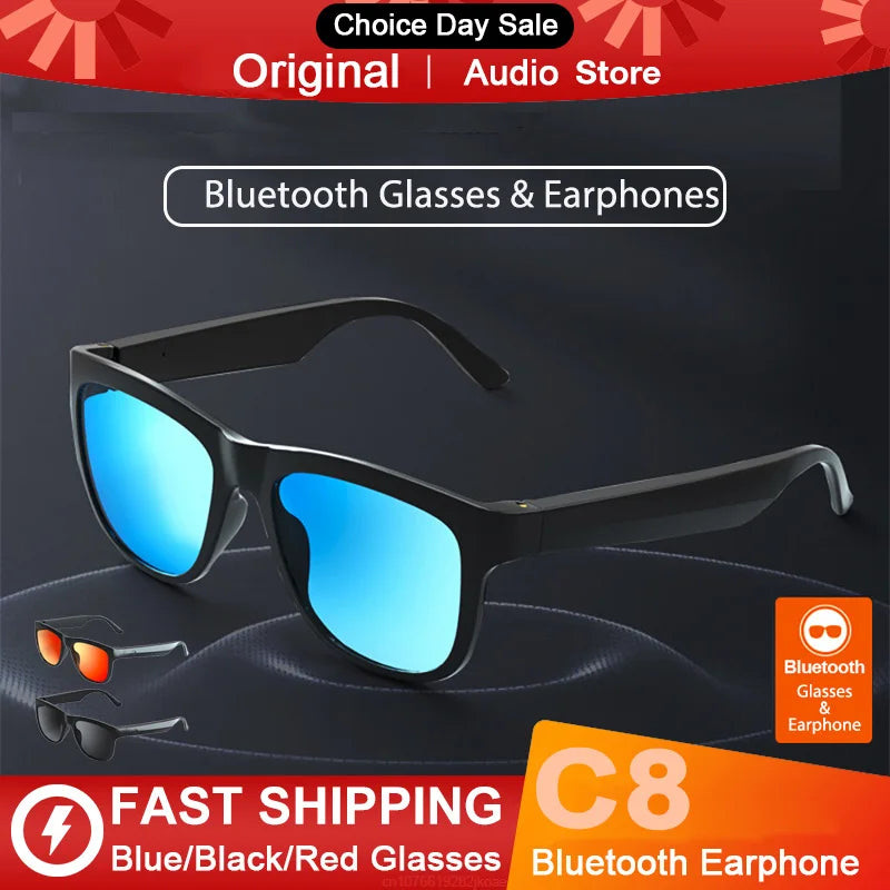 Lecoo C8 Smart Glasses Headphone Wireless Bluetooth Sunglasses