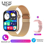 LIGE Smart Watch 1.85 Inch Bluetooth Call Sports Bracelet