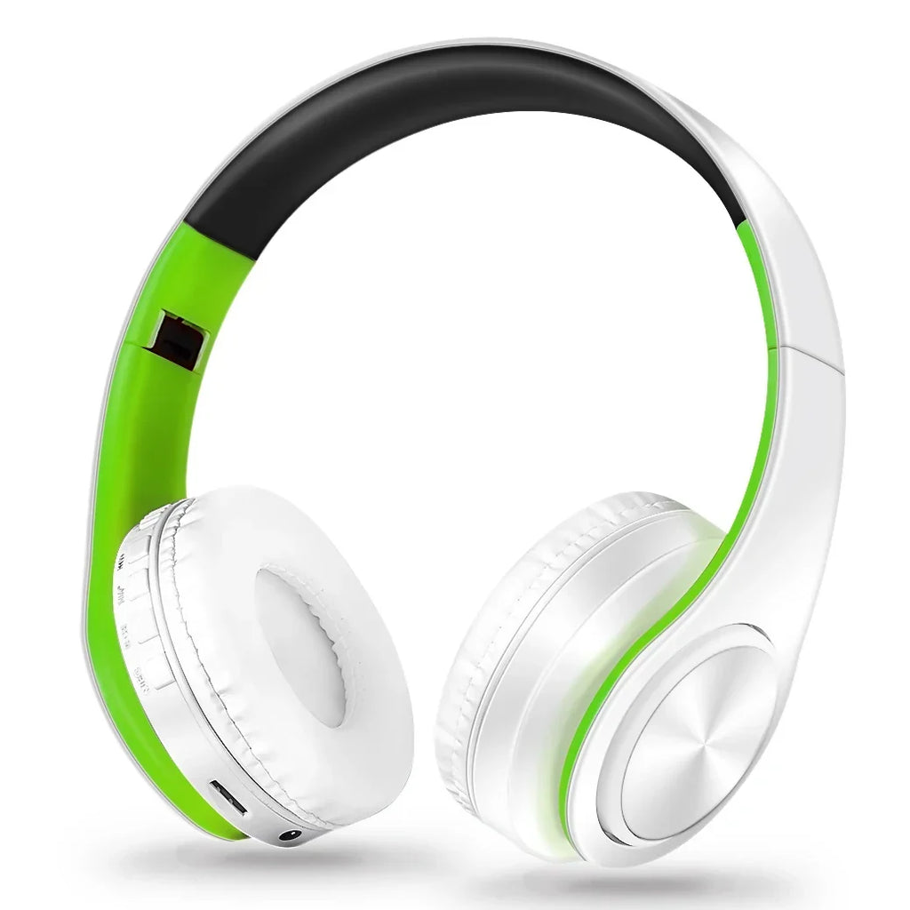 Gold Wireless Headphones Bluetooth Earphone Stereo Headset