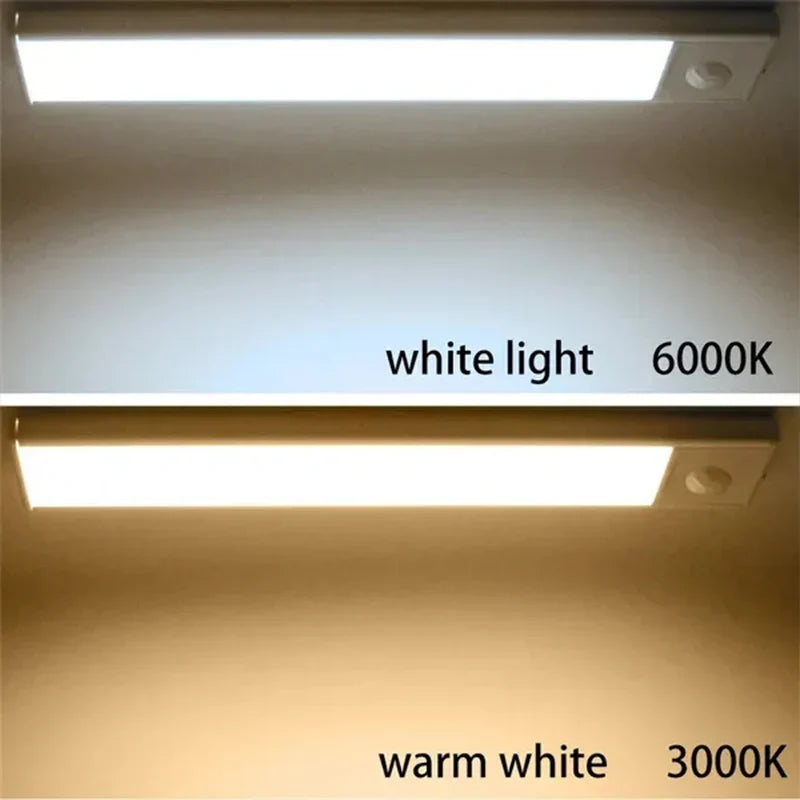PIR Motion Sensor LED Night Light Dimmable Rechargeable Lamp