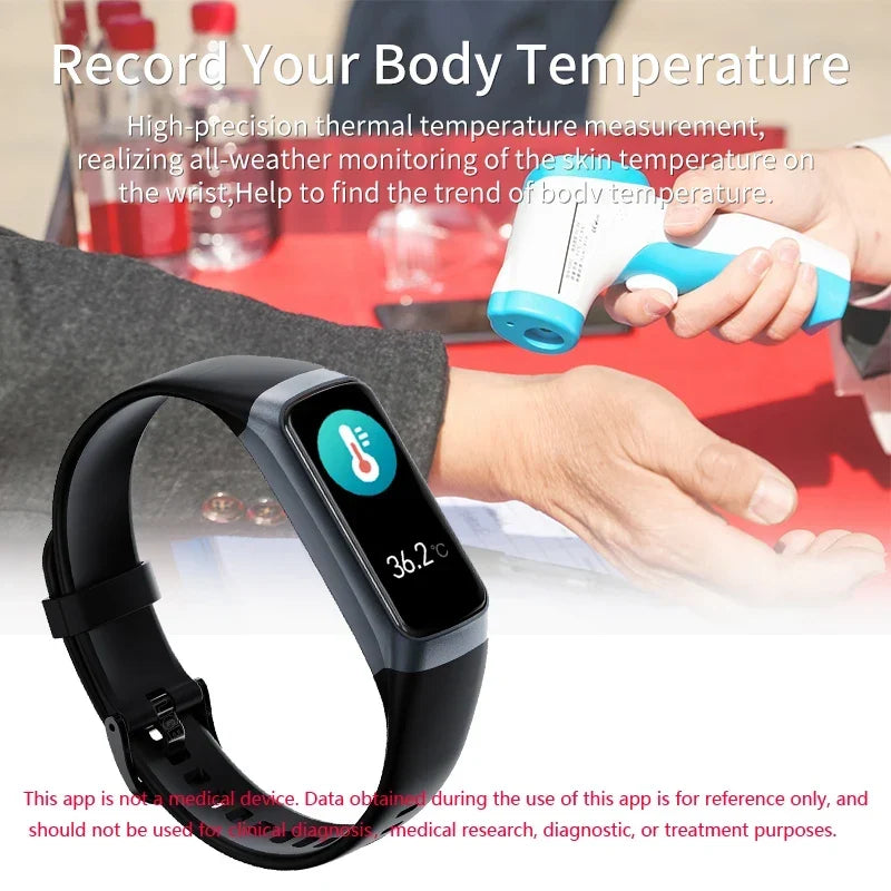 LIGE Smartwatch 1.1" AMOLED Waterproof Sports Tracker for IOS Android