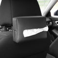 Car Tissue Box with Artificial Leather for Hanging Storage
